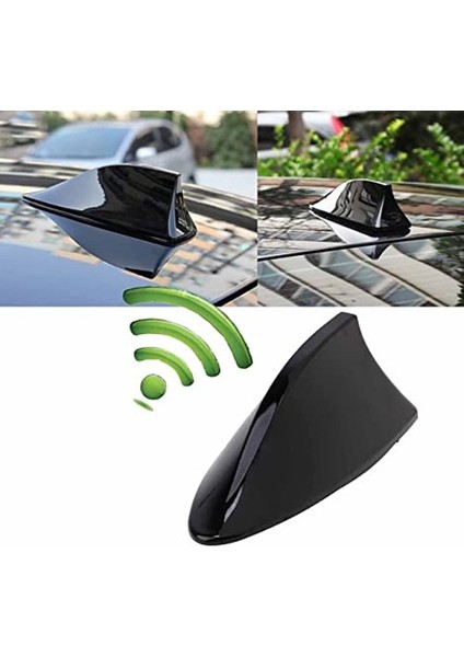 Ford Fiesta Hatchback 2008-2016 Elektrikli Shark Köpek Balığı Anten Siyah Balina Tavan Anteni