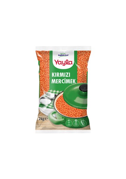 Kırmızı Mercimek 2 kg + Tat Pilavlık Bulgur 1000 gr