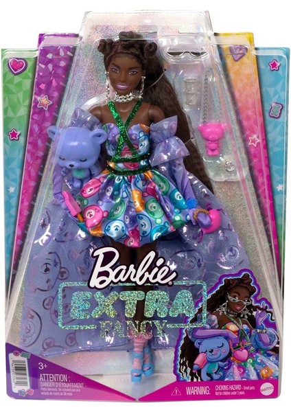 HHN13 Barbie Extra Fancy - Mor Kostümlü Bebek