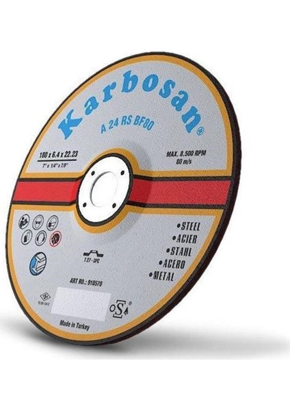 Metal Taşlama Diski 230 x 6.4 x 22.23