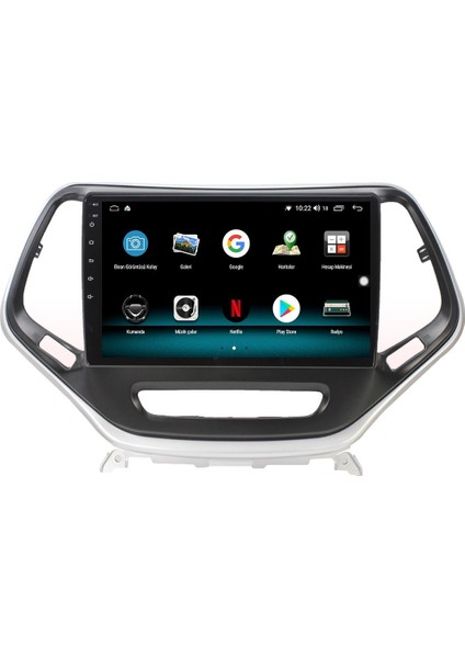 Jeep Cherokee Android 13 Multimedya Carplay 4gb RAM+64GB HDD 2014-2017 Navigasyon Ekran