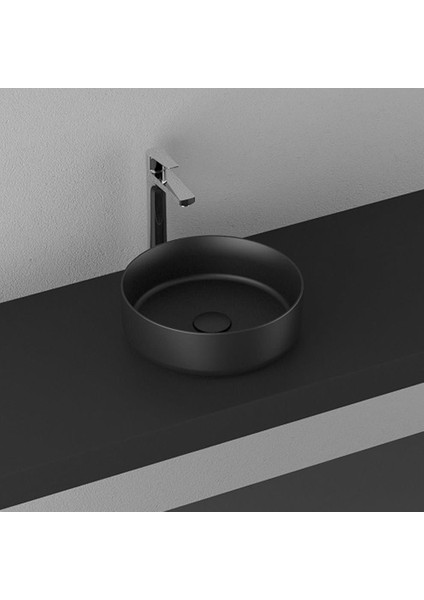 Infinity Tezgah Üzeri Lavabo 36 cm Mat Siyah 10NF65036-2N fiyatları