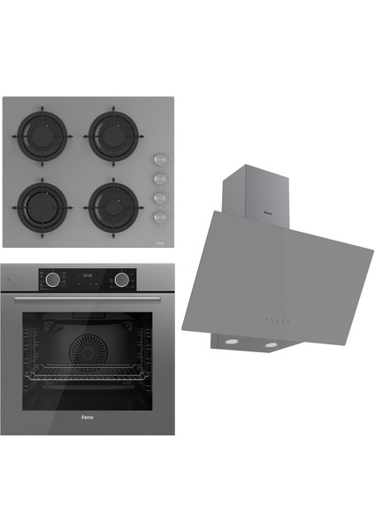 Fryart Cs Serisi Gri Set ( CS208 + XE63CPR + D079)