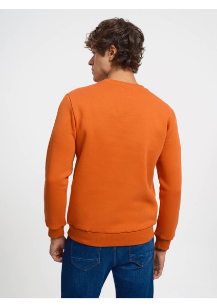 Erkek Sweatshirt Turuncu LF2034268 fırsatları