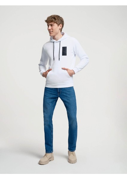 Erkek Sweatshirt Beyaz LF2034041