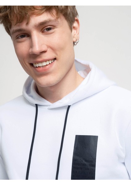 Erkek Sweatshirt Beyaz LF2034041