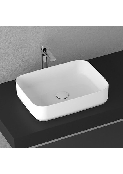 Infinity Tezgah Üstü Lavabo 50 cm Beyaz 10NF65050