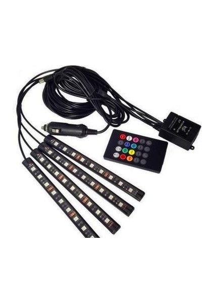 Ayak Altı LED Lamba Uzaktan Kumandalı 12V 4lü