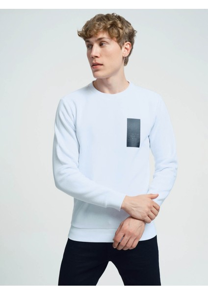 Erkek Sweatshirt Beyaz LF2034185 fiyatları