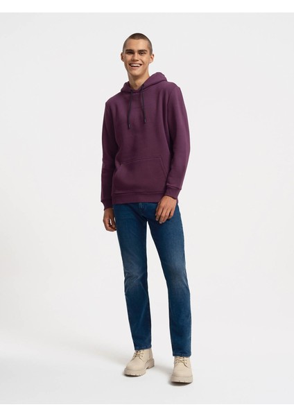 Erkek Sweatshirt Mor LF2034269