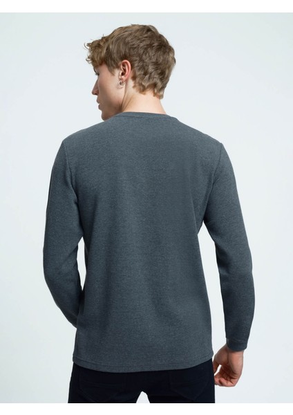 Erkek Sweatshirt Antrasit LF2034194 modelleri
