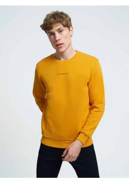 Erkek Sweatshirt Sarı LF2034268