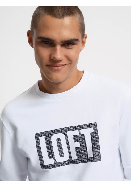 Erkek Sweatshirt Beyaz LF2031655 fiyatları