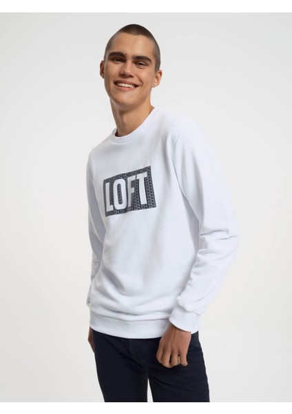 Erkek Sweatshirt Beyaz LF2031655 modelleri