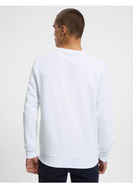 Erkek Sweatshirt Beyaz LF2031655 fırsatları