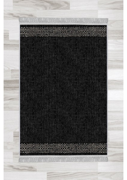 Artızon Halı ART-026 Beyaz Taban Dekoratif Kilim Ince Yıkanabilir Süngerli Dot Taban Salon Halısı