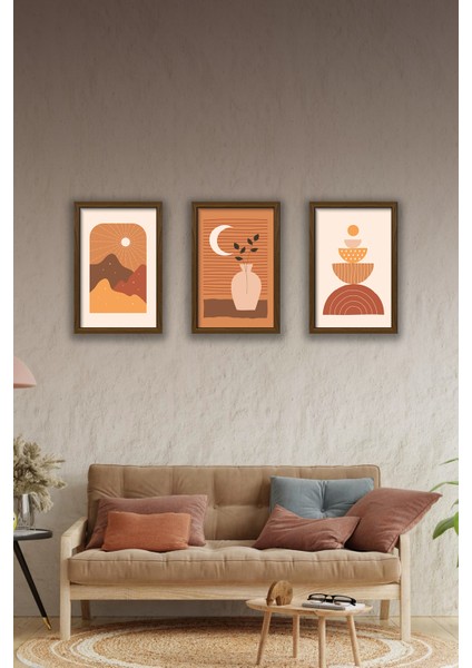 3 Parça Çerçeve Görünümlü Mdf Tablo Seti - 3ARTAVESSA4