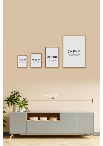 3 Parça Çerçeve Görünümlü Mdf Tablo Seti - 3ARTAVESSA2
