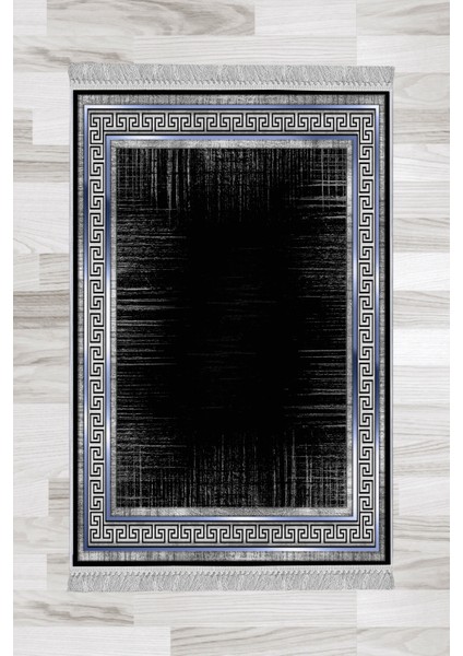 Artızon Halı ART-016 Beyaz Taban Dekoratif Kilim Ince Yıkanabilir Süngerli Dot Taban Salon Halısı