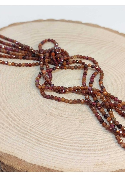 Lal (Garnet - Granat ) Taşı Yarım Dizi 2mm (17CM Uzunluğundadır) (41260) fiyatları