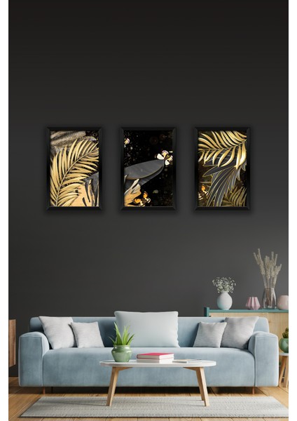 3 Parça Çerçeve Görünümlü Mdf Tablo Seti - 3ARTAVESSA9