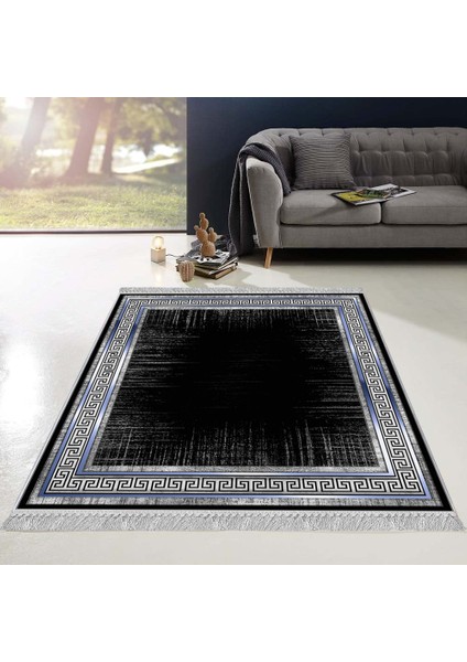 Artızon Halı ART-016 Beyaz Taban Dekoratif Kilim Ince Yıkanabilir Süngerli Dot Taban Salon Halısı