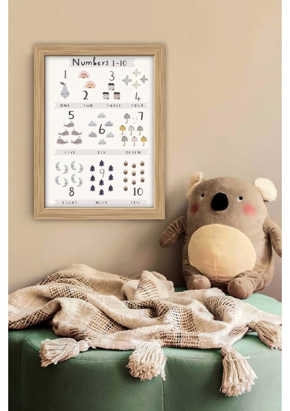 Tek Parça Çerçeve Görünümlü Mdf Tablo - 1SMKIDSARTAVESSA17