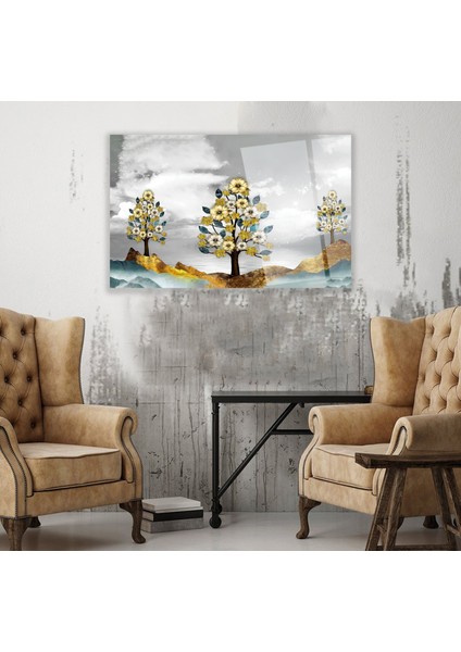 Ağaçlar Cam Tablo
