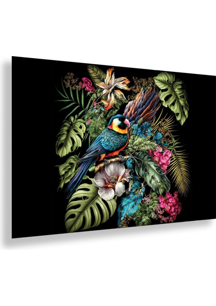 Renkli Kuş Cam Tablo fiyatları