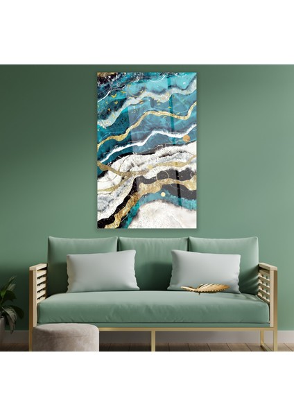 Renkli Mermer Cam Tablo modelleri