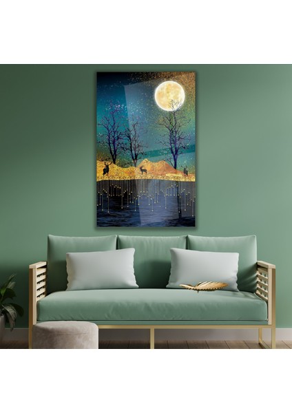 Gece Manzarası Cam Tablo modelleri