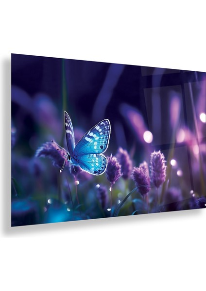 Mor Çiçek Cam Tablo fiyatları