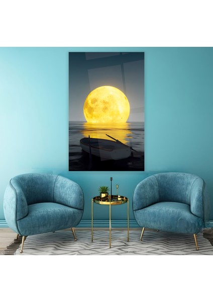 Ay Işığı Cam Tablo