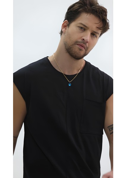 Sıfır Kol Tişört Pis Kesim Detaylı Cepli Rahat Kesim fiyatları