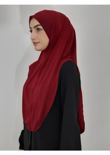 Khımar Hazır Büyük Esarp Hac ve Umra Icın Uygundur Hıjap Malezya Modeli Bordo fırsatları