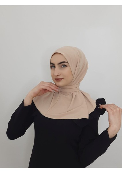 Cıtcıtlı Hazır Eşarp Şal Hijap Ten Renk