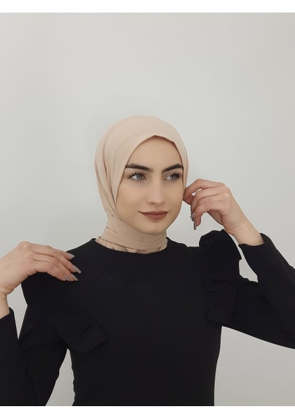 Cıtcıtlı Hazır Eşarp Şal Hijap Ten Renk
