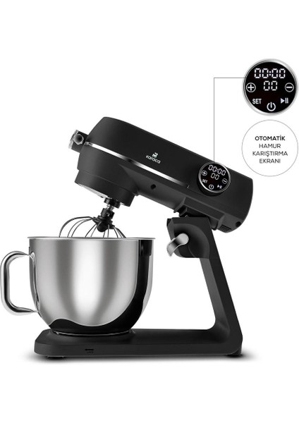 Multichef Digital Ekran 7 Litre 10 Hız Kademeli Ultra Premium Mikser Siyah 1800W, Onerous Mutfak Tartısı Hediye fiyatları