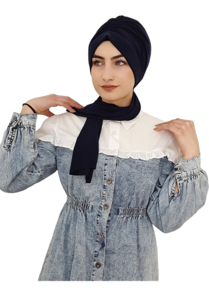 5 Sekilde Kullanılan Hazır Bone Lacivert