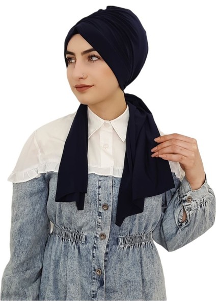 5 Sekilde Kullanılan Hazır Bone Lacivert