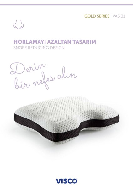 Visco Ortopedik Rahat Nefes Almayı Destekleyici Yastık Vas 01 Gold fiyatları