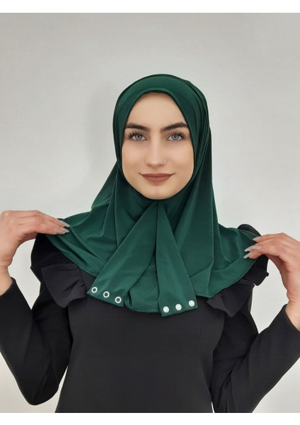 Cıtcıtlı Hazır Eşarp Şal Hijap Zümrüt Renk fiyatları
