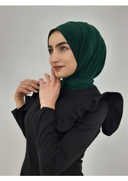 Cıtcıtlı Hazır Eşarp Şal Hijap Zümrüt Renk fırsatları