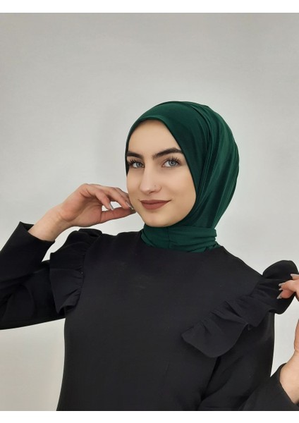 Cıtcıtlı Hazır Eşarp Şal Hijap Zümrüt Renk indirimleri