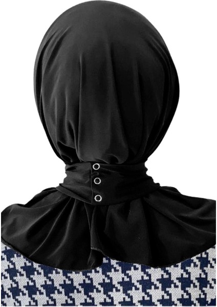 Cıtcıtlı Hazır Eşarp Şal Hijap Siyahh Renk