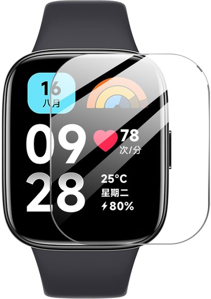 Xiaomi Redmi Watch 3 Active 1.83 Inch Için Tpu Ekran Koruma Filmi - Şeffaf AL3384