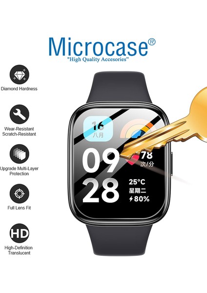 Xiaomi Redmi Watch 3 Active 1.83 Inch Için Tpu Ekran Koruma Filmi - Şeffaf AL3384 modelleri