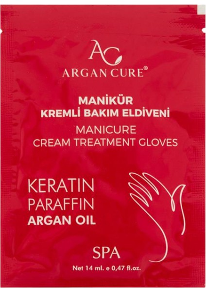 Argan Cure Manikür Kremli Bakım Eldiveni 10 Çift