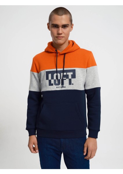 Erkek Sweatshirt Turuncu LF2034722