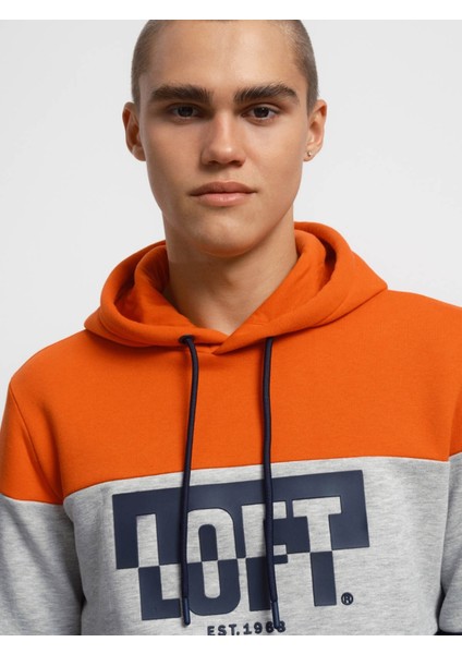 Erkek Sweatshirt Turuncu LF2034722